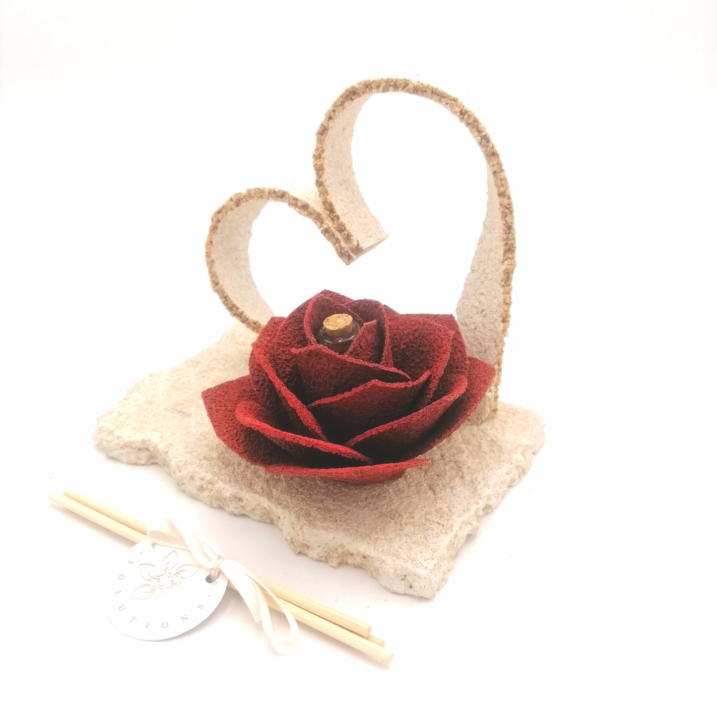 Linea Petali di Sughero: Diffusori Eleganti - Modello Rosa di Roccia - Fabris Solutions