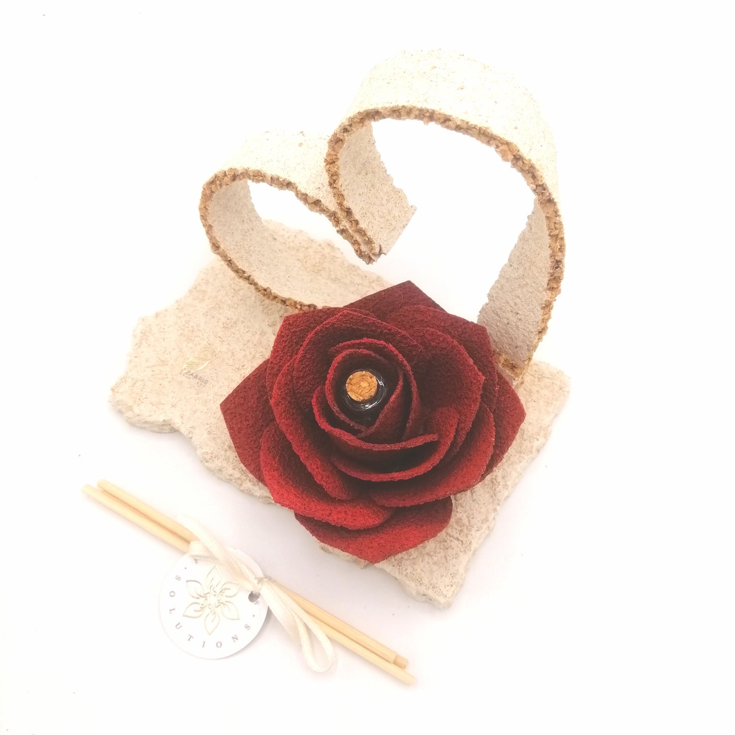 Linea Petali di Sughero: Diffusori Eleganti - Modello Rosa di Roccia - Fabris Solutions