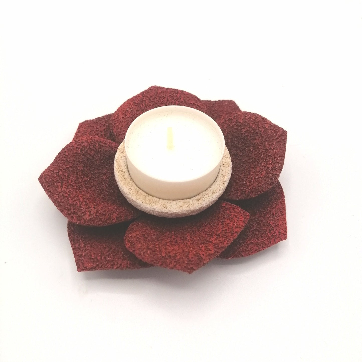 Porta candele con petali (conf. da 4 pezzi) - fabris-solutions-sas