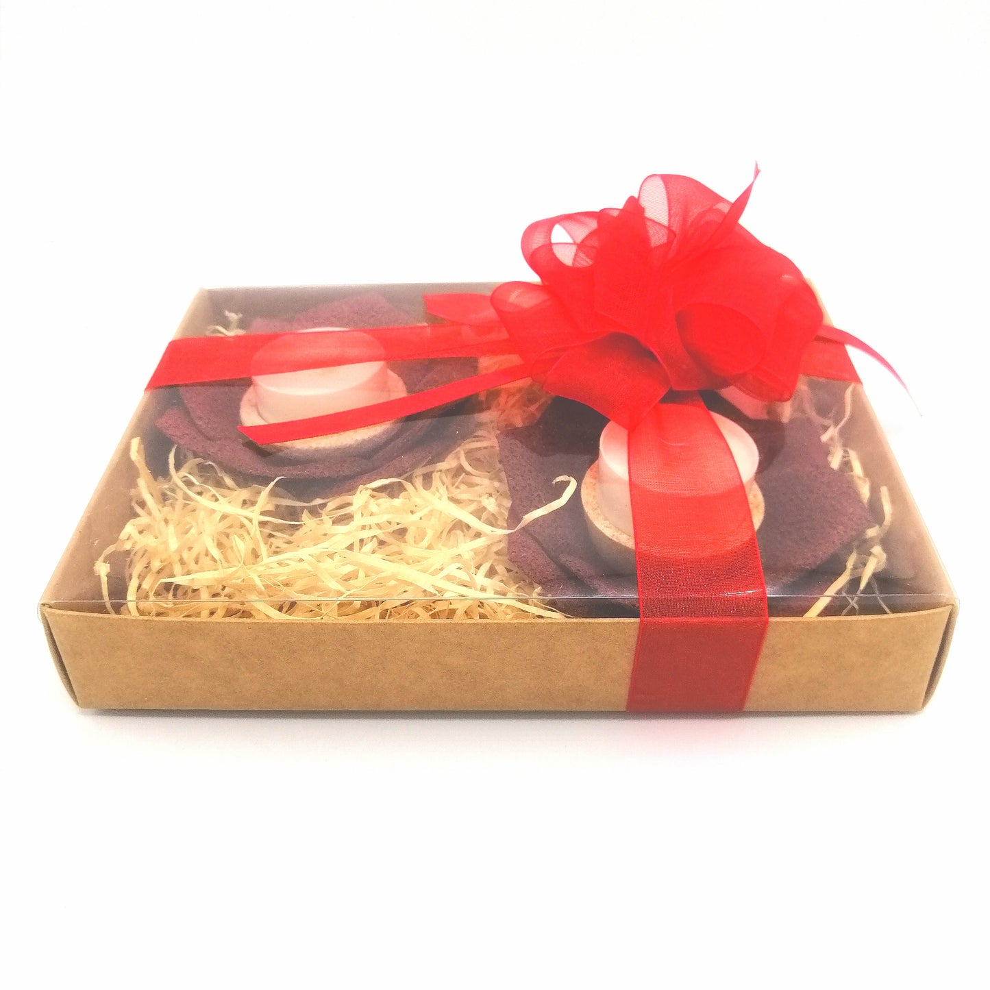 Porta candele con petali (conf. da 2 pezzi) - Fabris Solutions