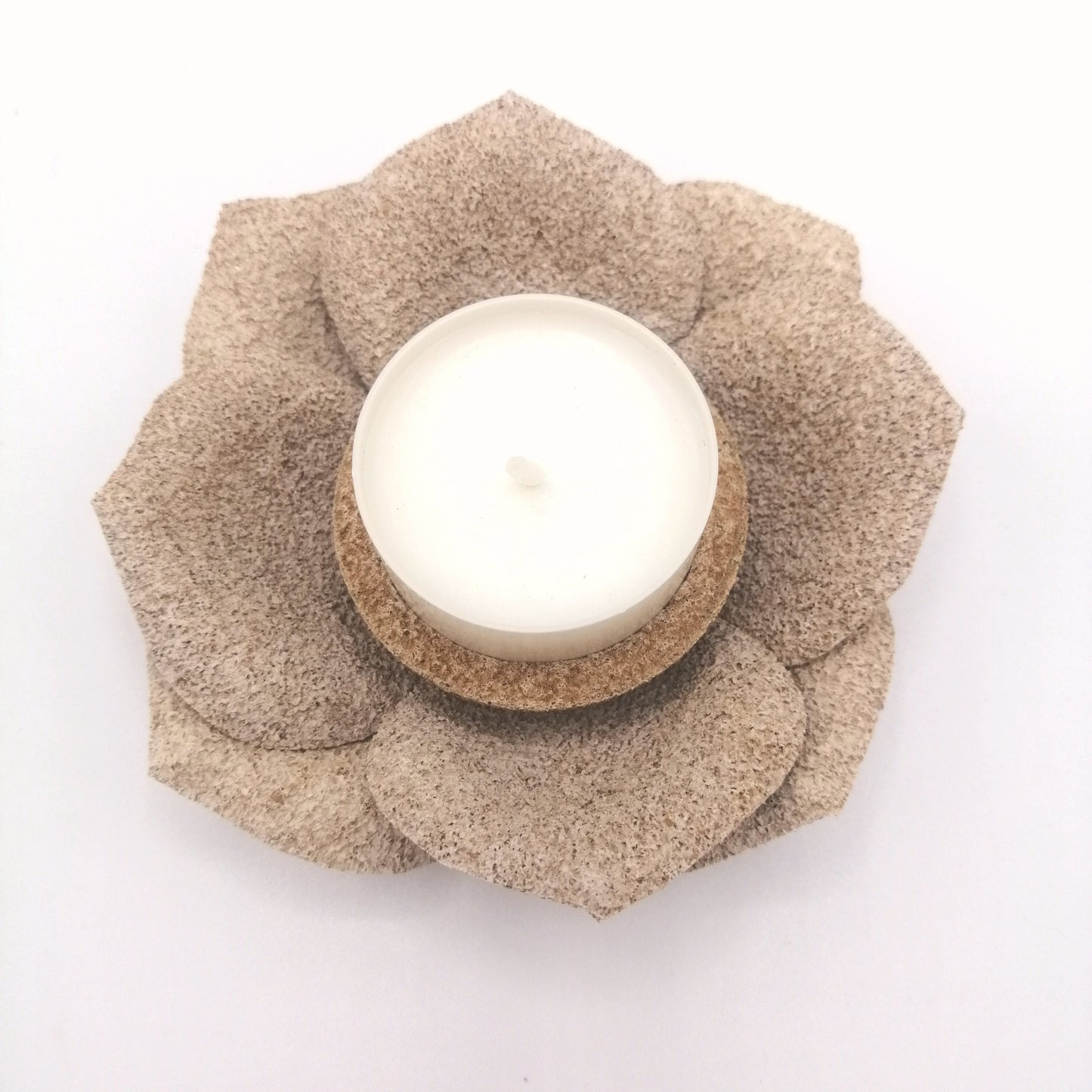 Porta candele con petali (conf. da 4 pezzi) - fabris-solutions-sas